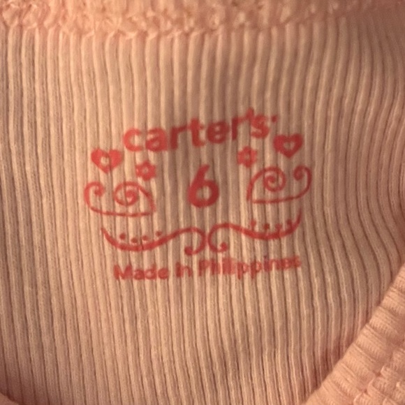Carter's Light Pink Ribbed Top - Picture 2 of 5